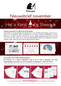 Sheeque nieuwsbrief november 2016